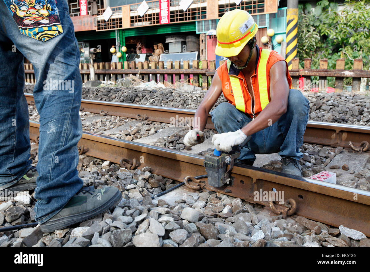 The Electrification of Railway Stock Photo Alamy