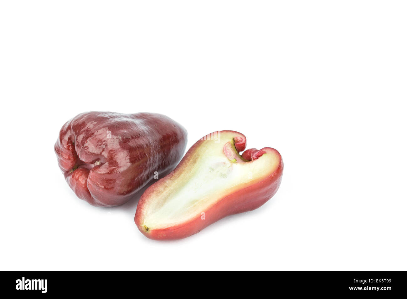 Rose apple on white Cut Out Stock Images & Pictures - Alamy