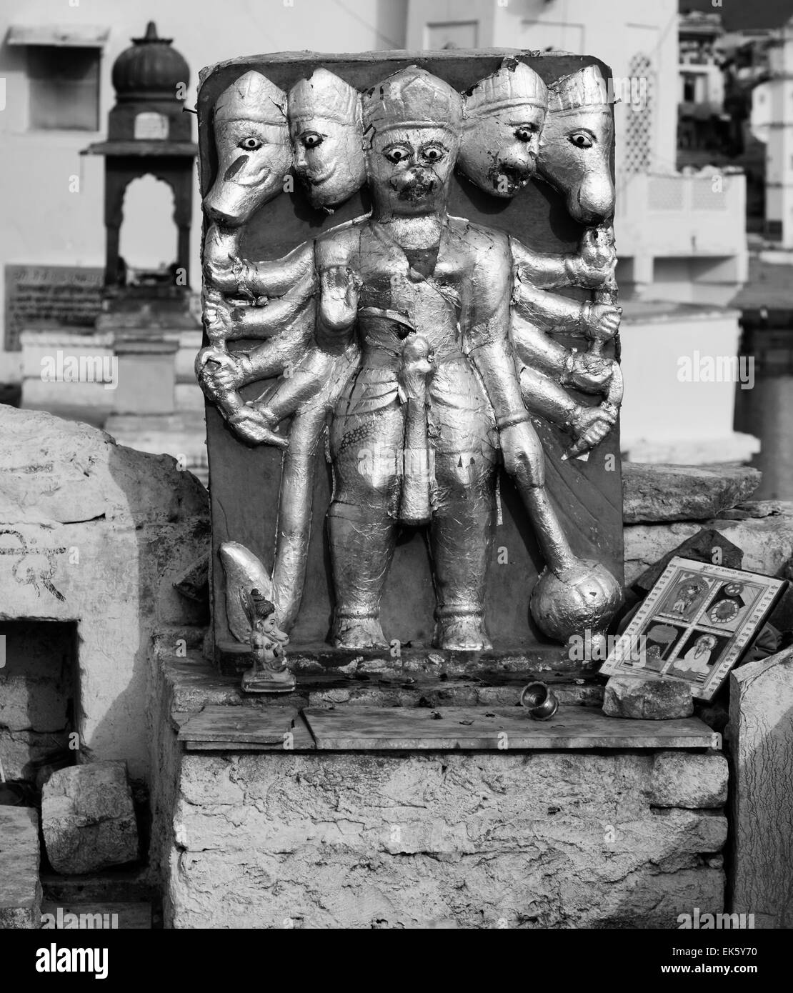 India, Rajasthan, Pushkar, small religious statue Stock Photo Alamy