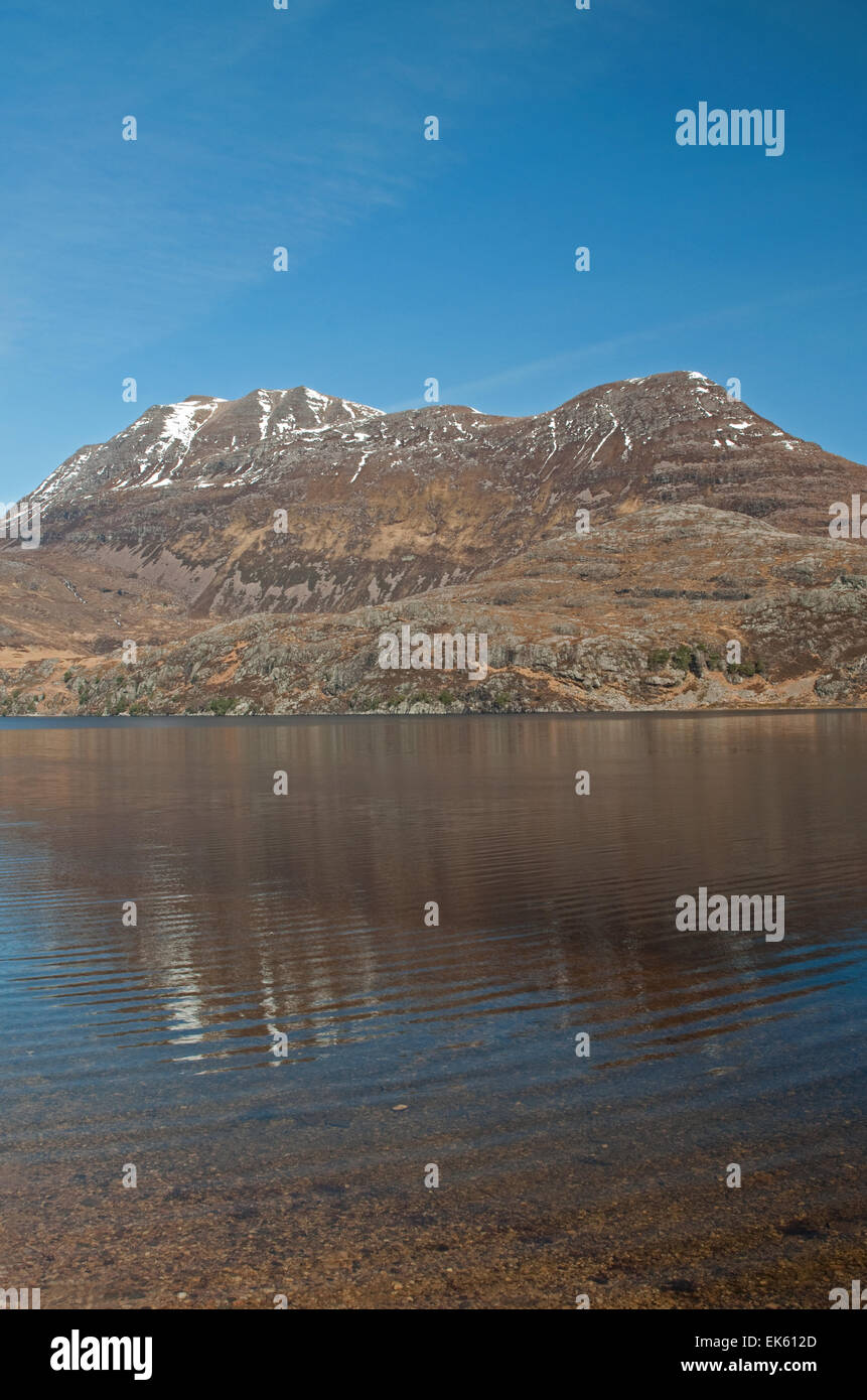 Slioch on Loch Maree Stock Photo