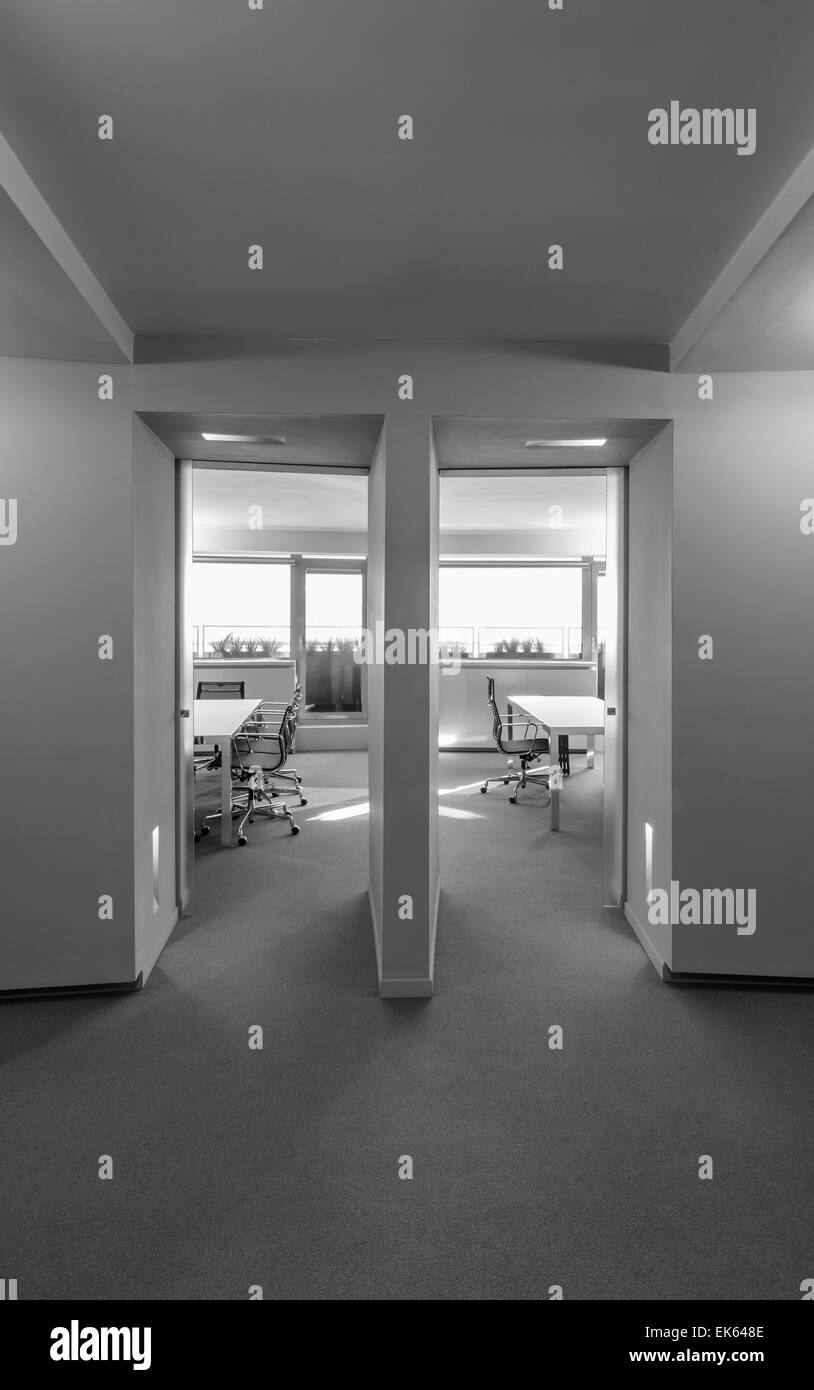 Italy, empty office rooms Stock Photo