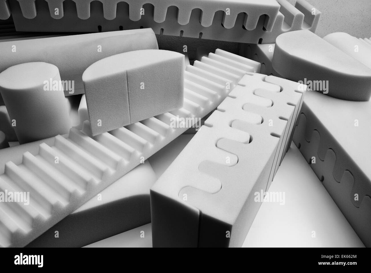 Italy, foam rubber shapes in a foam rubber factory Stock Photo Alamy