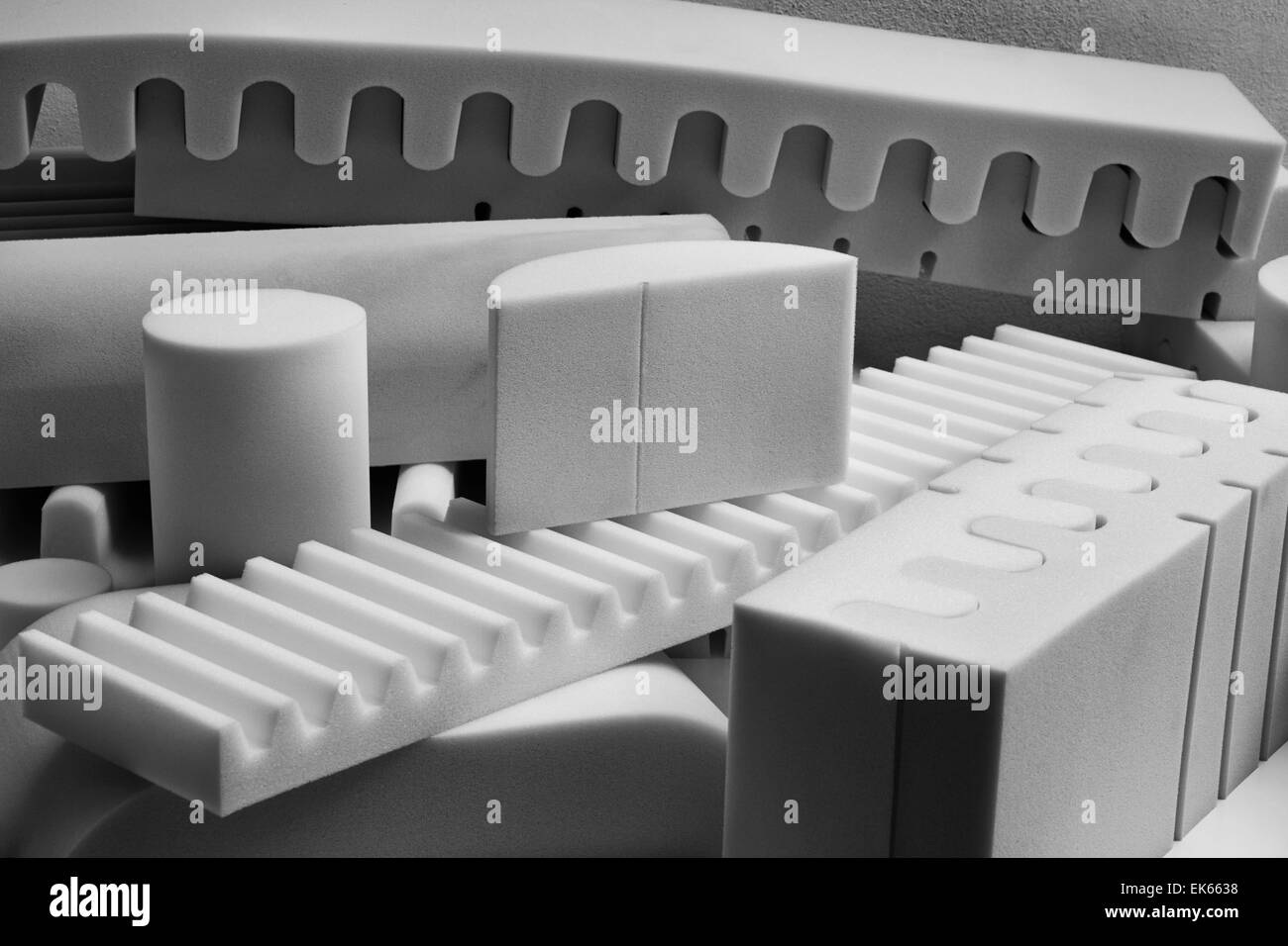 Italy, foam rubber shapes in a foam rubber factory Stock Photo Alamy