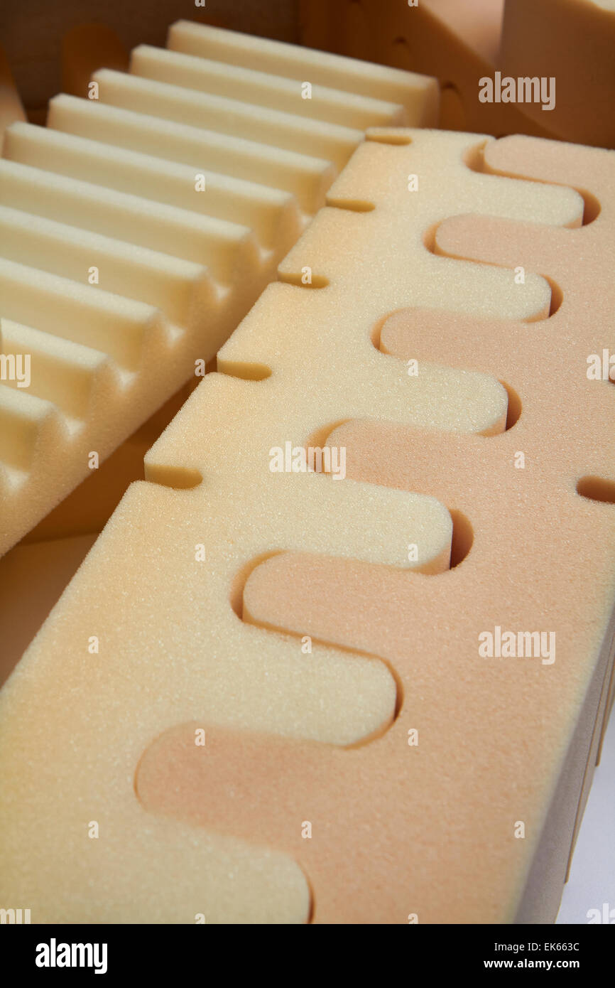 Italy, foam rubber shapes in a foam rubber factory Stock Photo Alamy