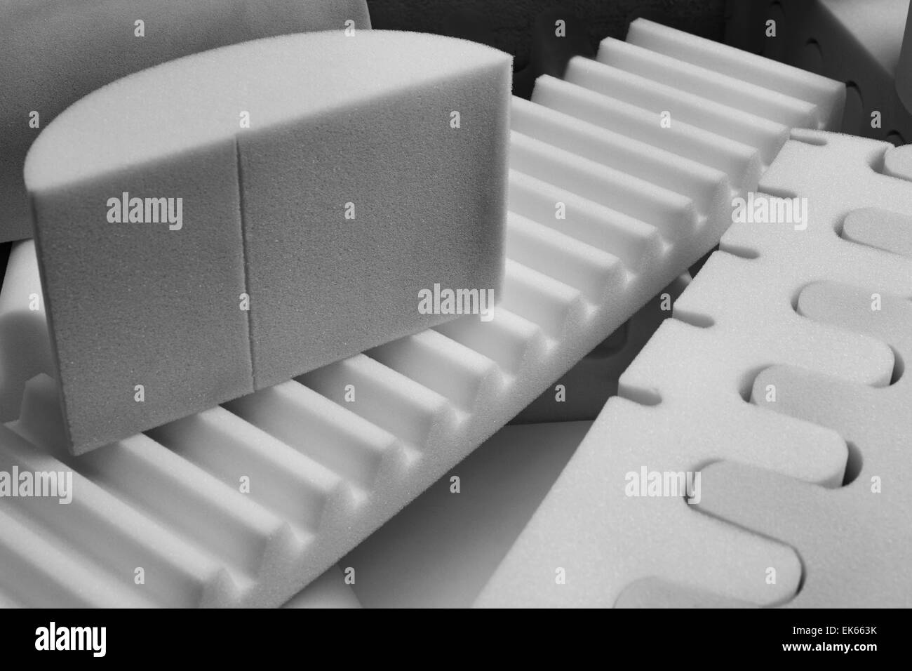 Italy, foam rubber shapes in a foam rubber factory Stock Photo Alamy
