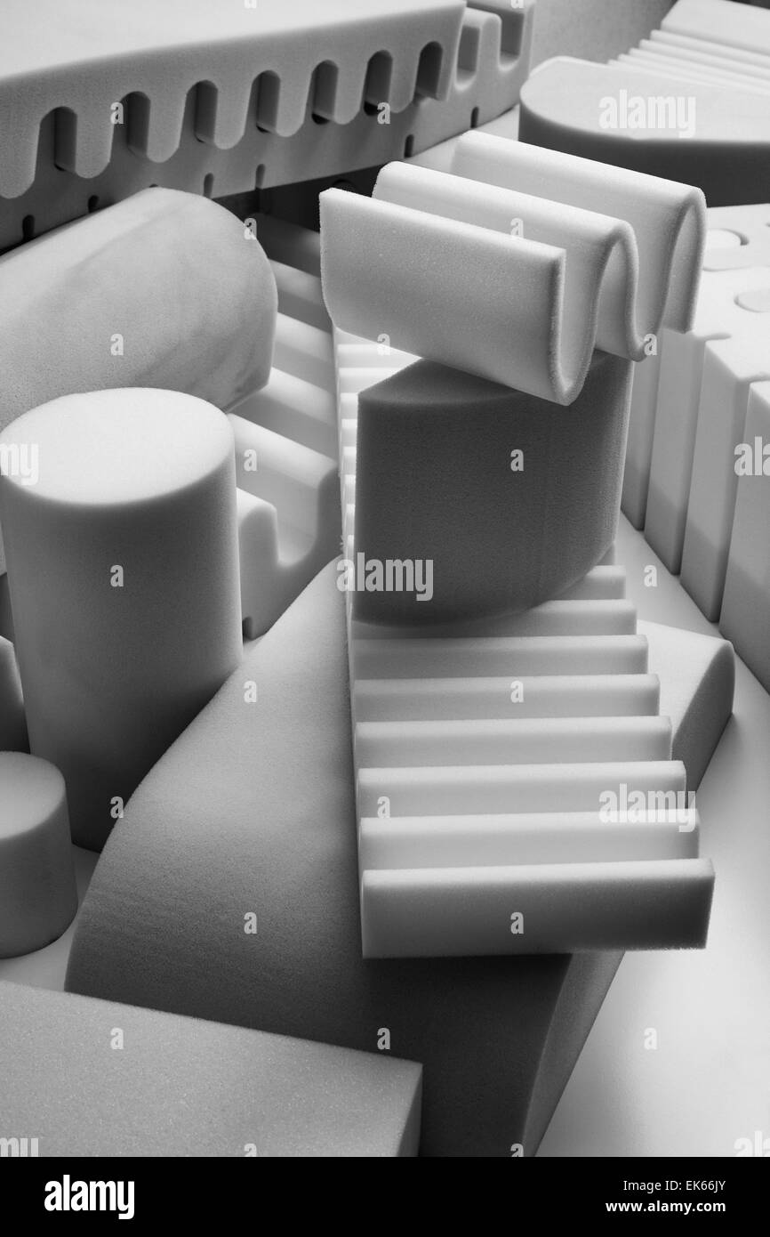 Italy, foam rubber shapes in a foam rubber factory Stock Photo Alamy
