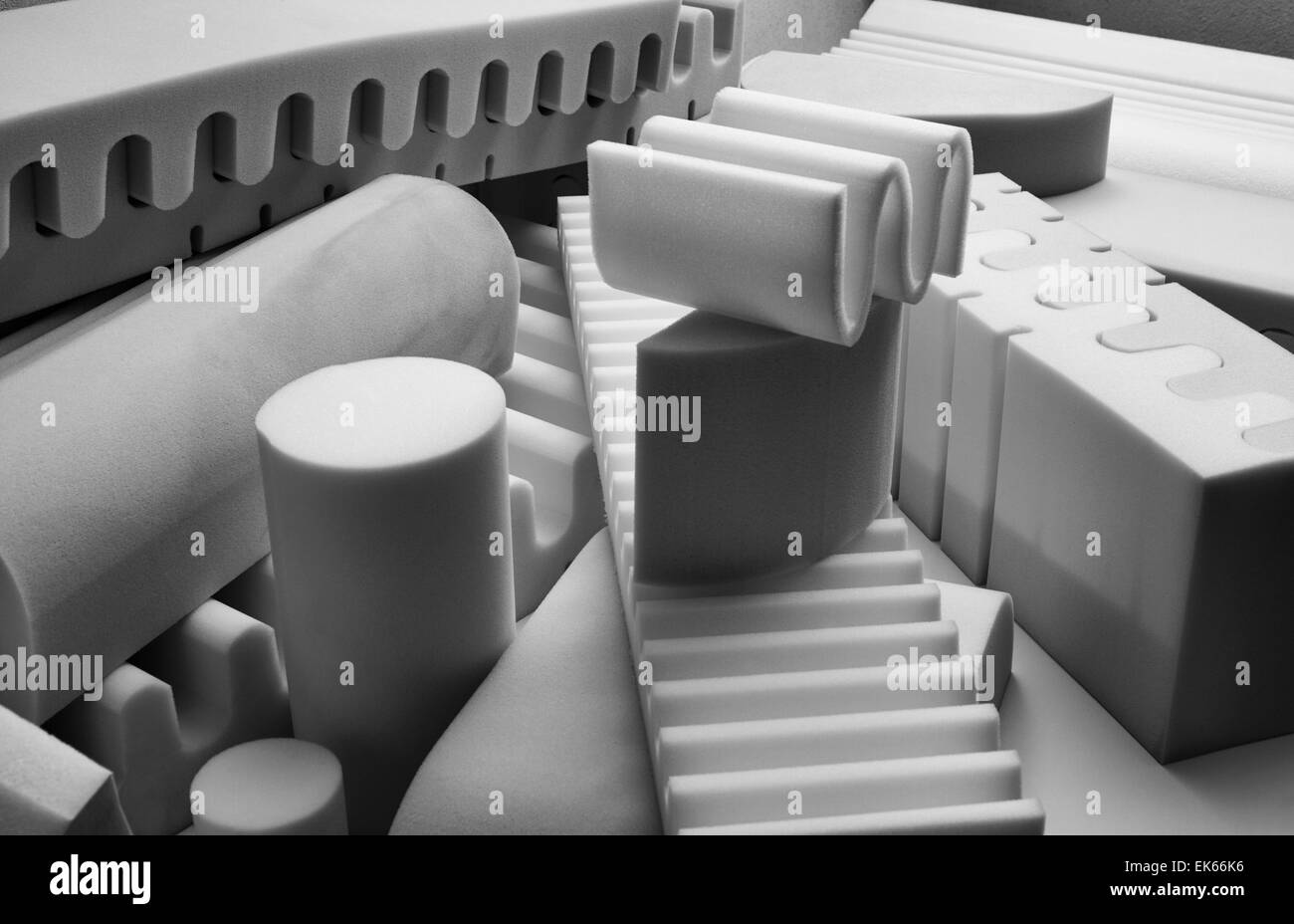 Italy, foam rubber shapes in a foam rubber factory Stock Photo Alamy