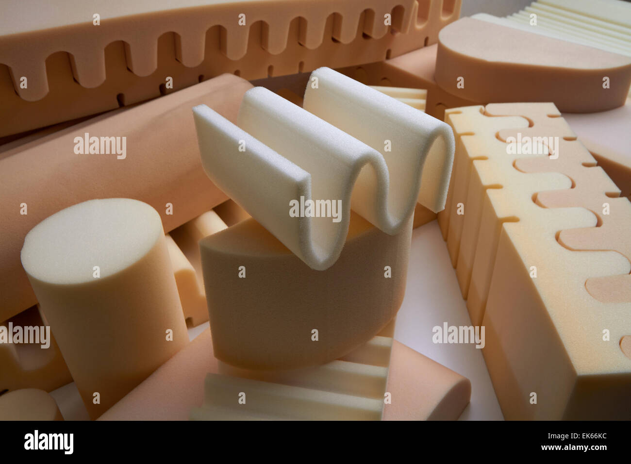 Italy, foam rubber shapes in a foam rubber factory Stock Photo Alamy