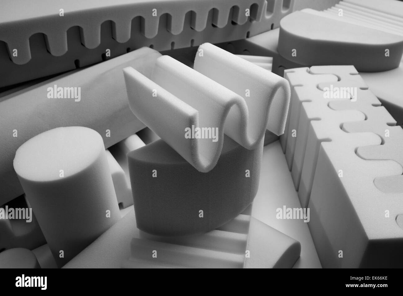 Italy, foam rubber shapes in a foam rubber factory Stock Photo Alamy