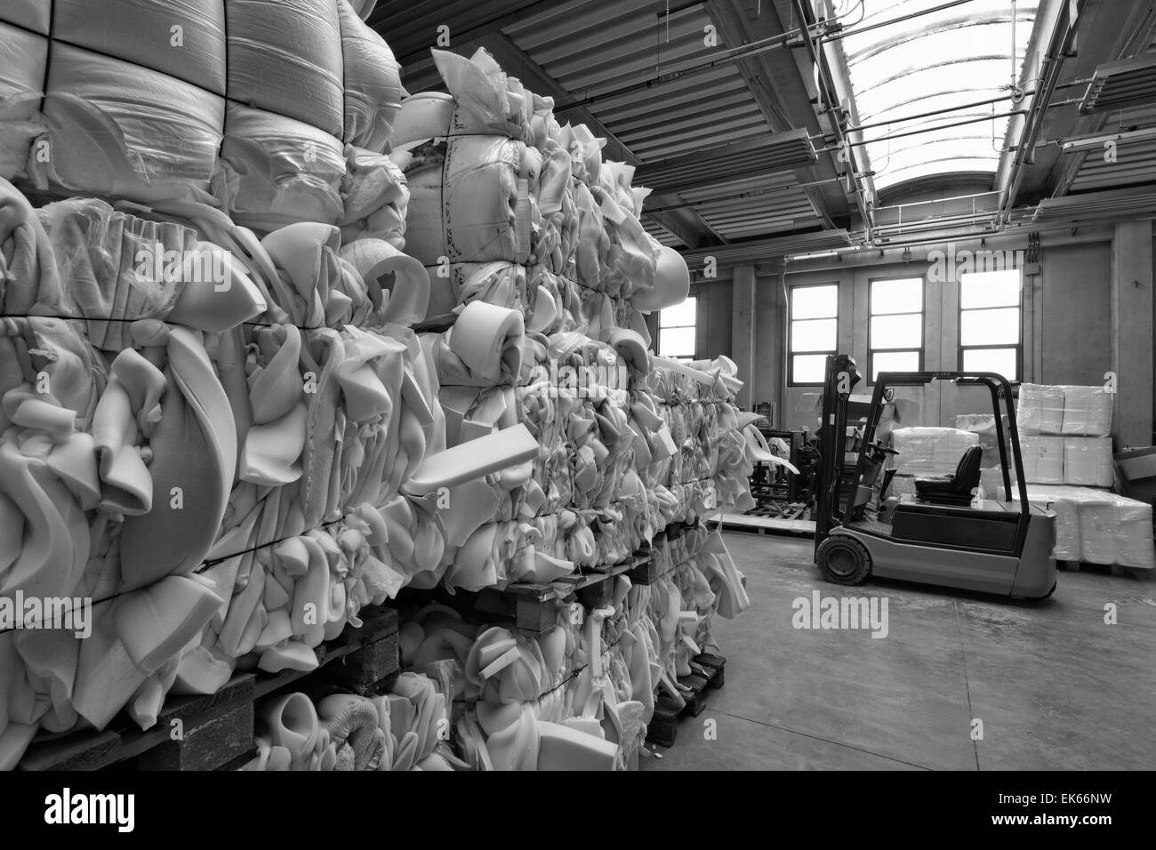 Italy, foam rubber shapes in a foam rubber factory Stock Photo Alamy