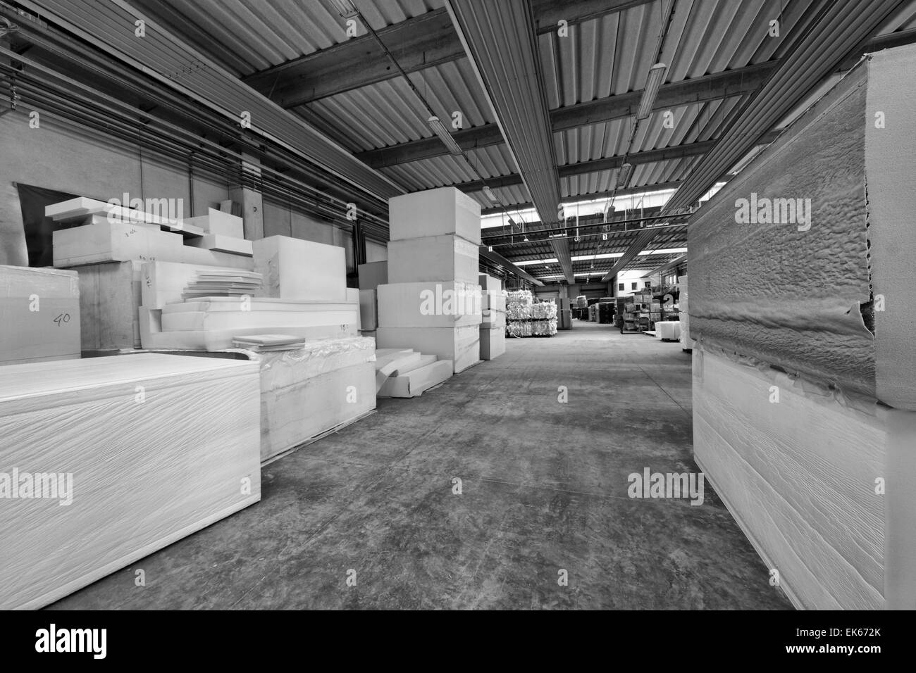 Italy, foam rubber shapes in a foam rubber factory Stock Photo Alamy