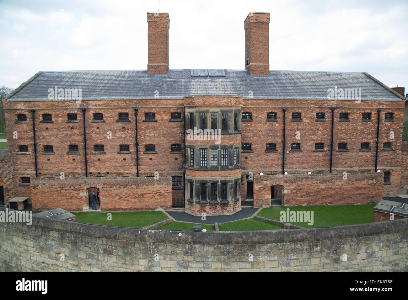 Victorian Prison Building, Lincoln Castle 2015 Stock Photo