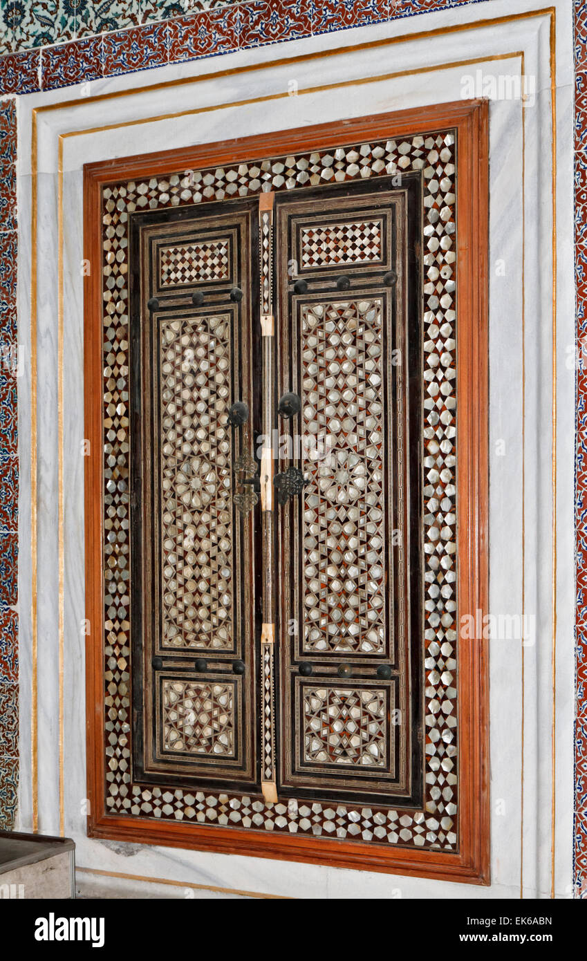 Turkey Istanbul Topkapi Palace The Harem A Door Decoration In