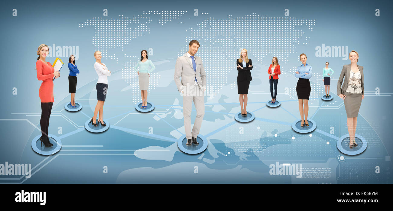 Business professionals map hi-res stock photography and images - Alamy