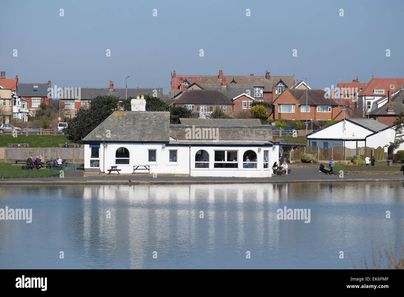 Lytham St Annes, Lancashire Fairhaven Lake Cafe Stock Photo Alamy