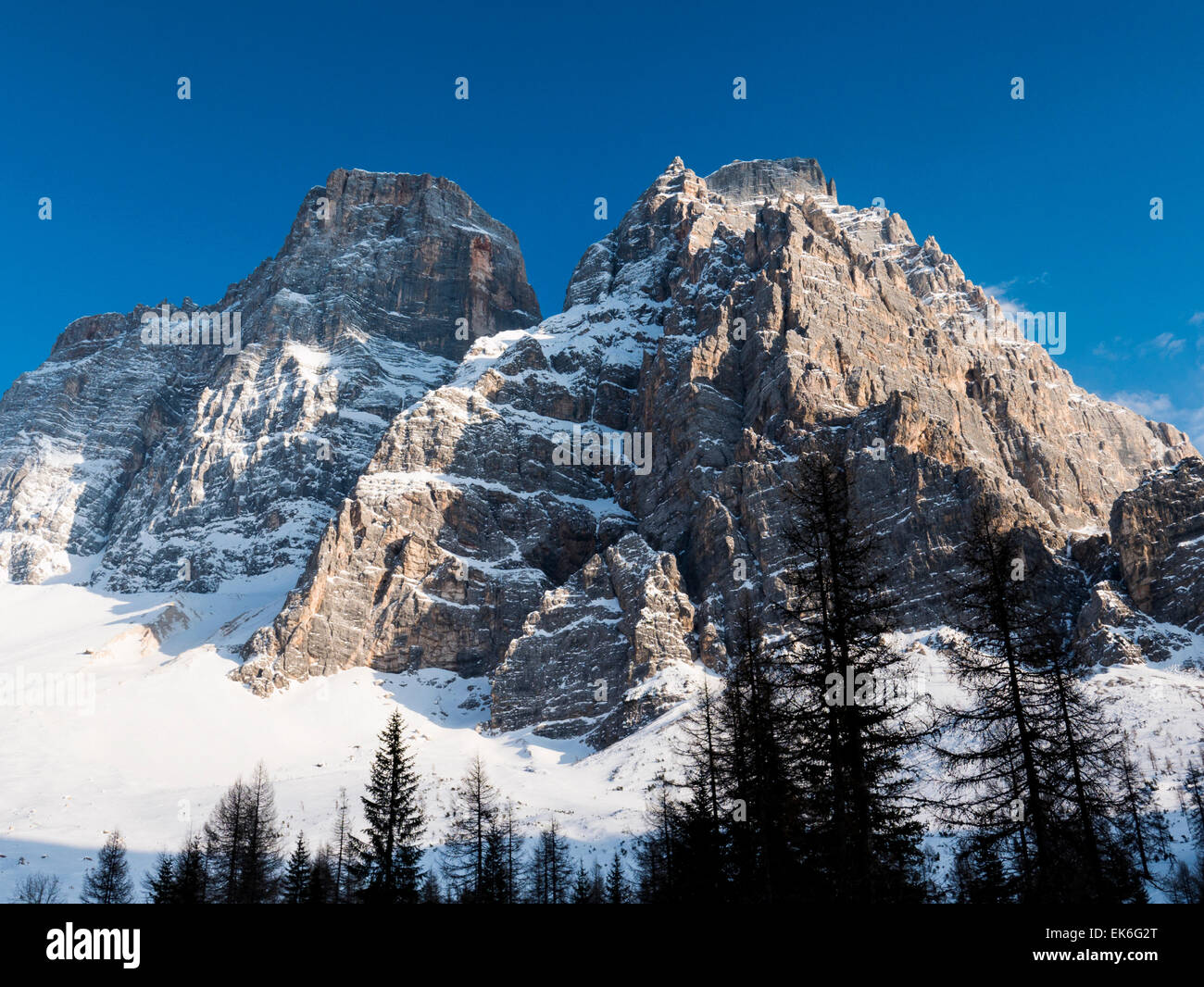 Montepelmo Mountain in the Alps, Dolomite Mountains, northern Italy Stock Photo