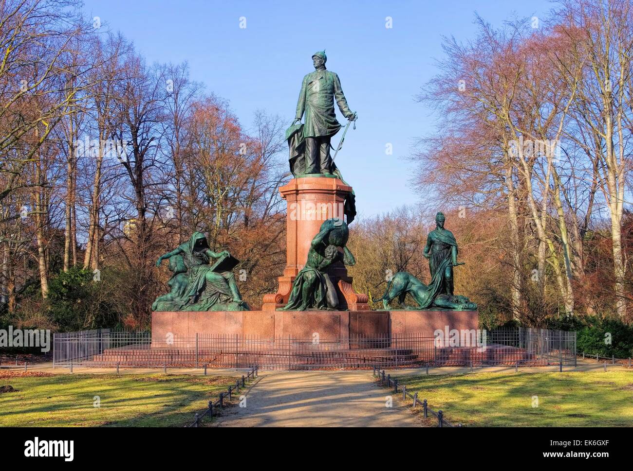 Berlin Bismarck-Nationaldenkmal - Berlin Bismarck Memorial 01 Stock Photo