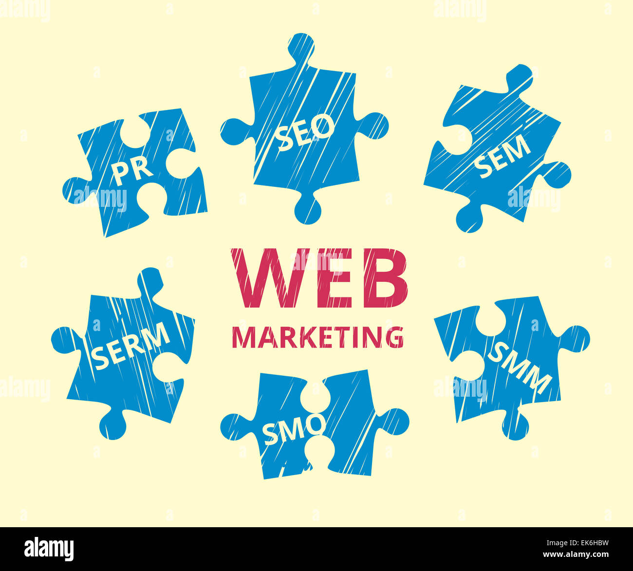 Web marketing Stock Photo
