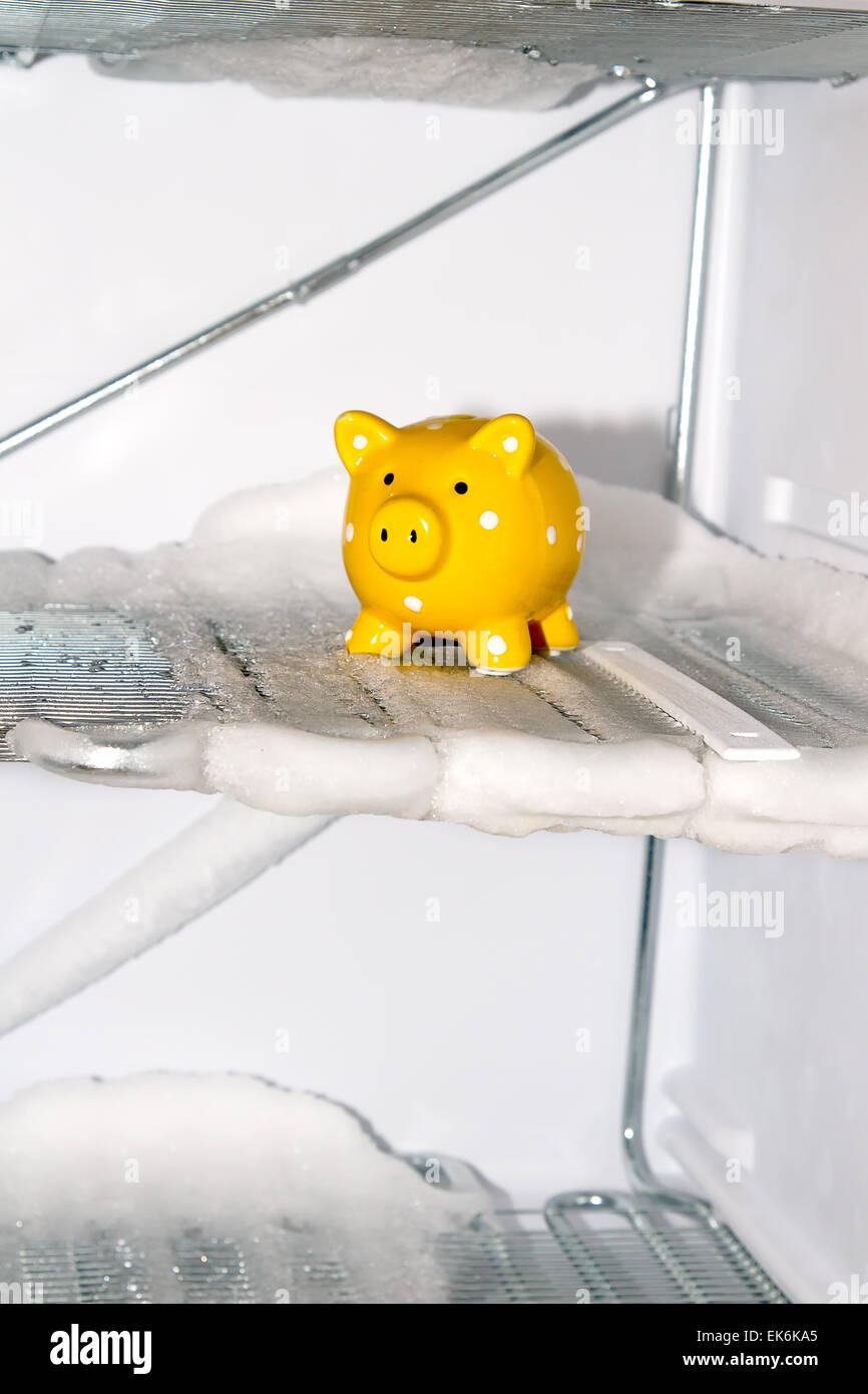 defrost the freezer Stock Photo