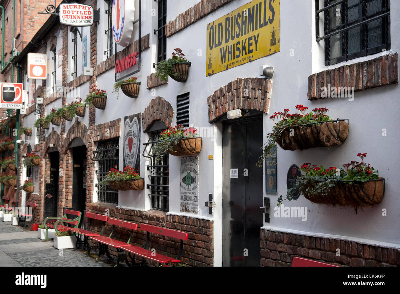 Bars in Belfast's Cathedral Quarter Northern Ireland Stock Photo Alamy