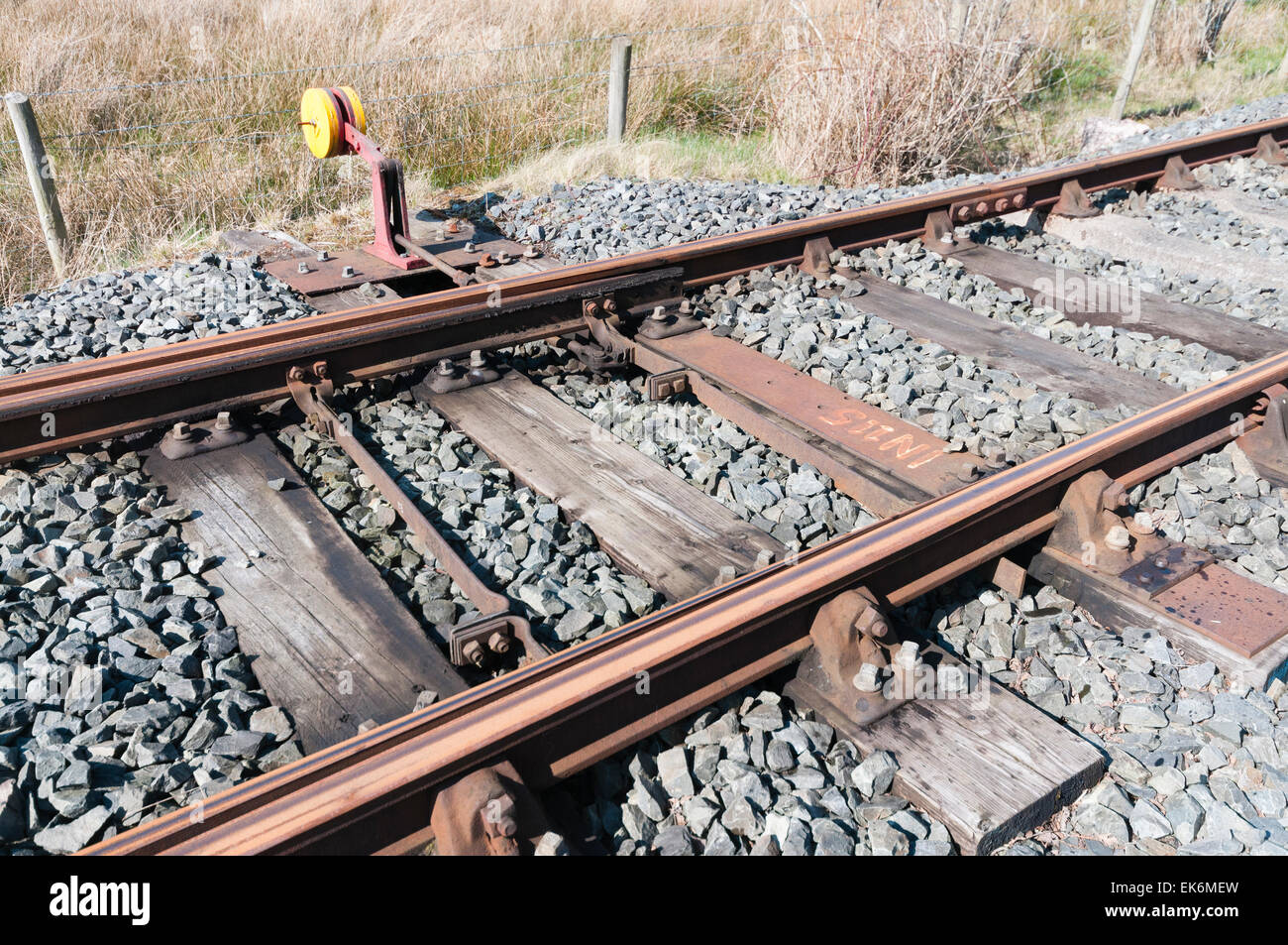 Railway track points hi-res stock photography and images - Alamy