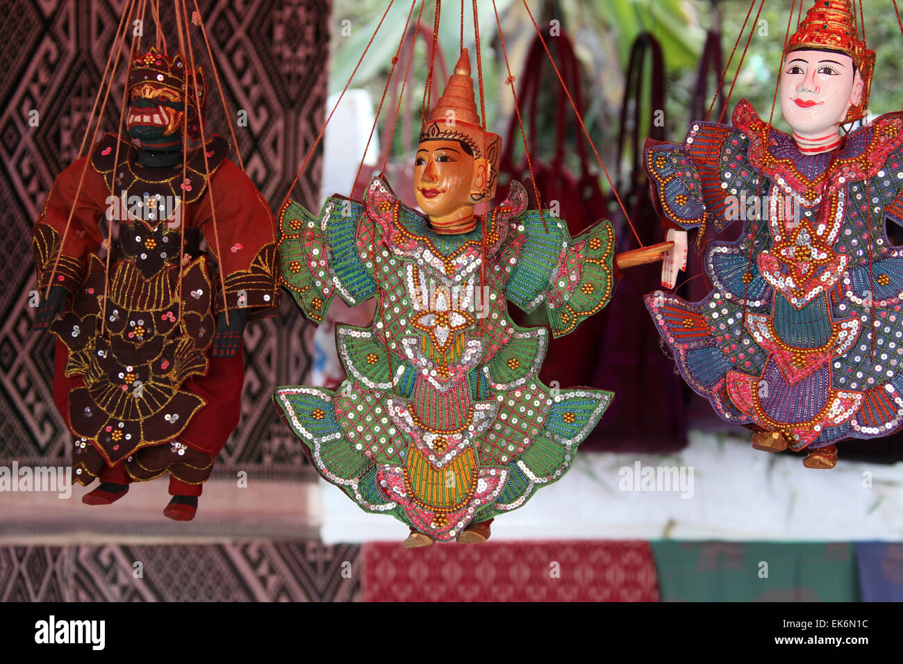made in Burma for sale at a market in Luang Prabang Stock Photo Alamy