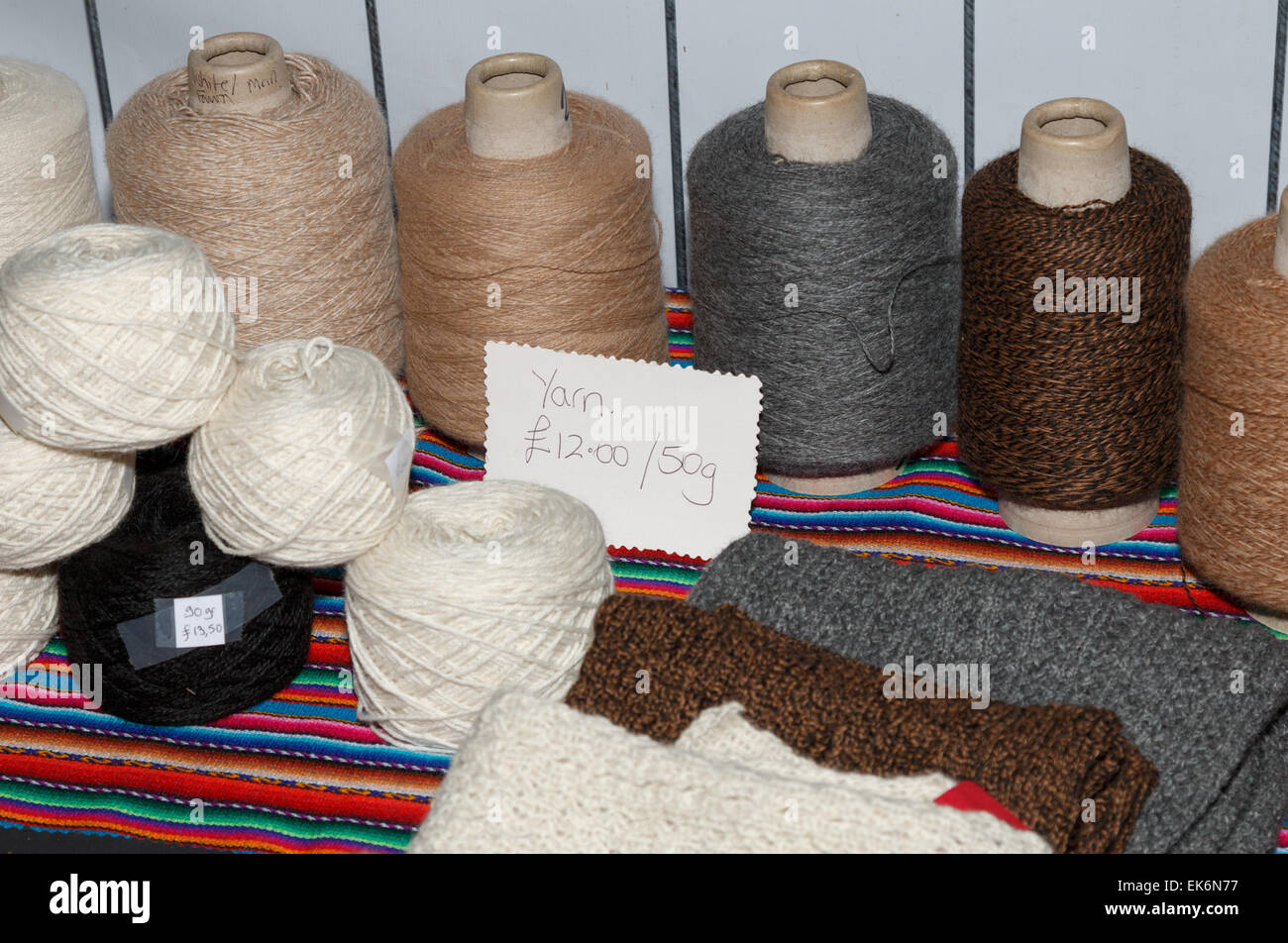Alpaca yarn skeins Stock Photo Alamy