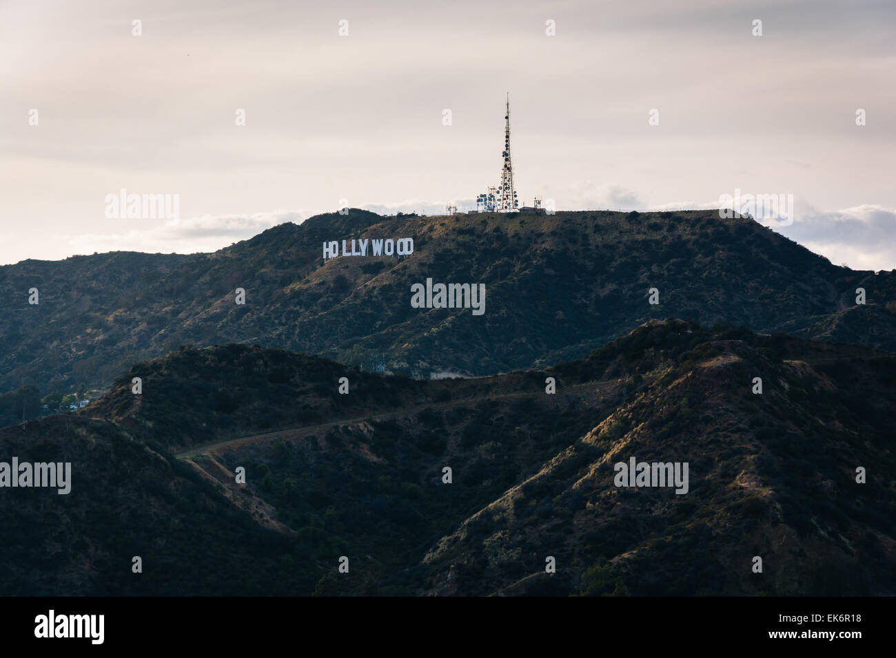 Observatory View View of the Hollywood Sign from Griffith Observatory, in Los Angeles ...