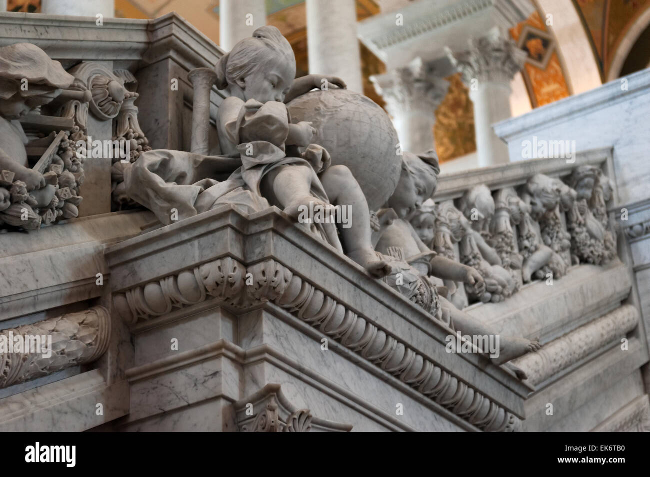 The Library of Congress in Washington D.C. interior Stock Photo