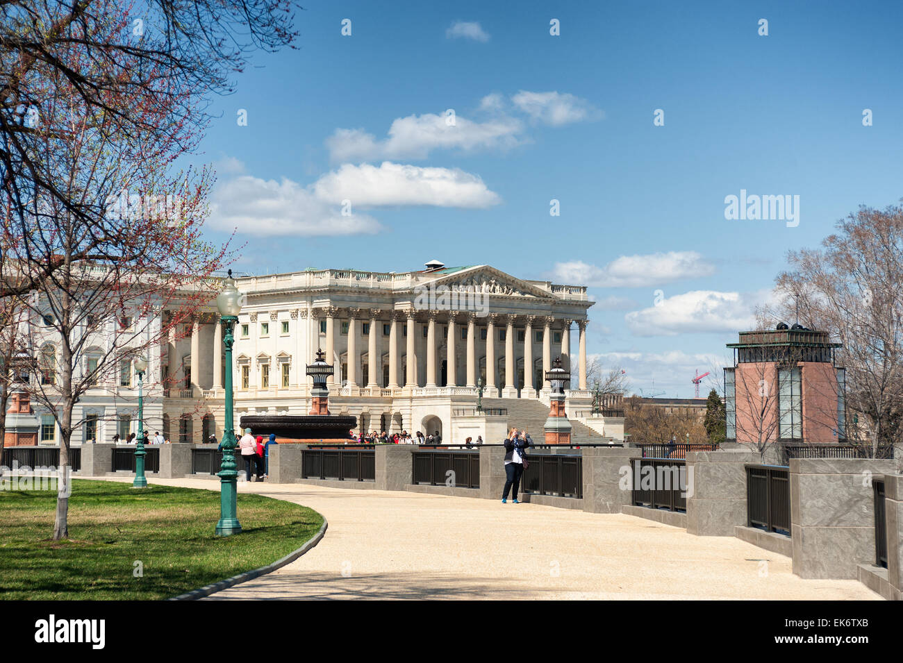 United States Capitol Building west facade in daylight Stock Photo