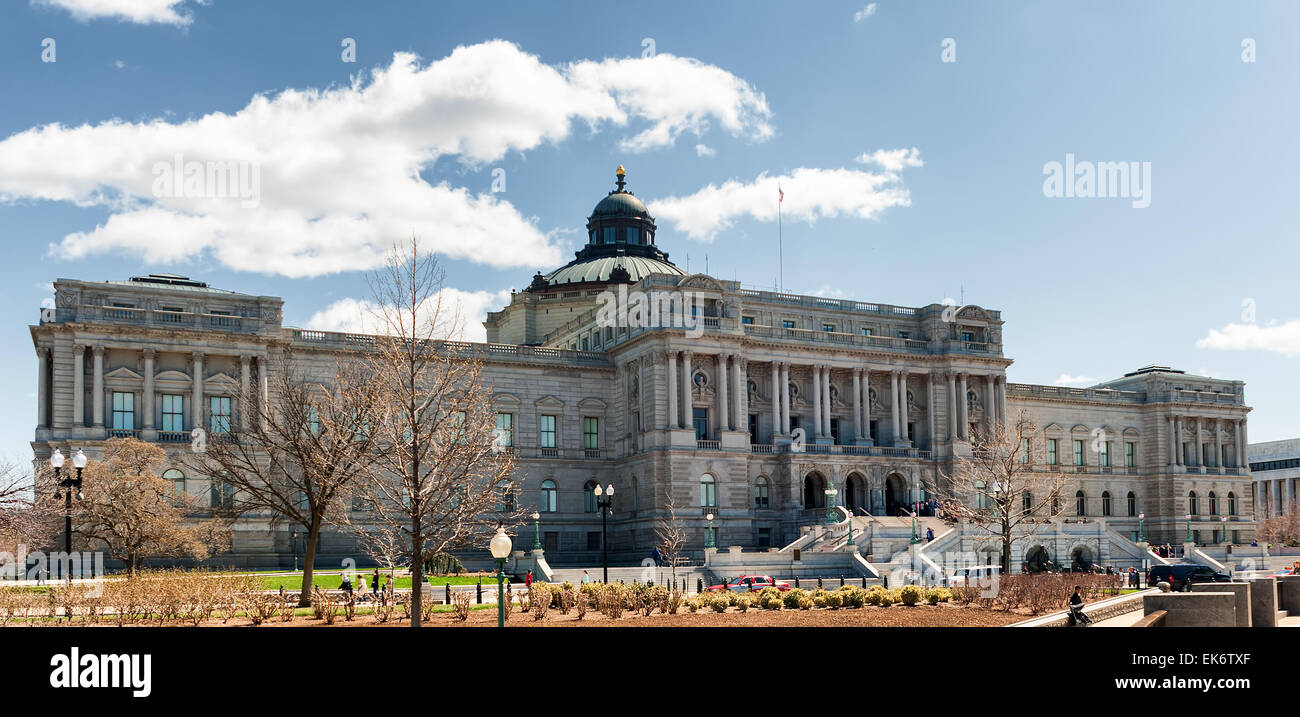Library of Congress Thomas Jefferson building in Washington D.C. USA facade Stock Photo