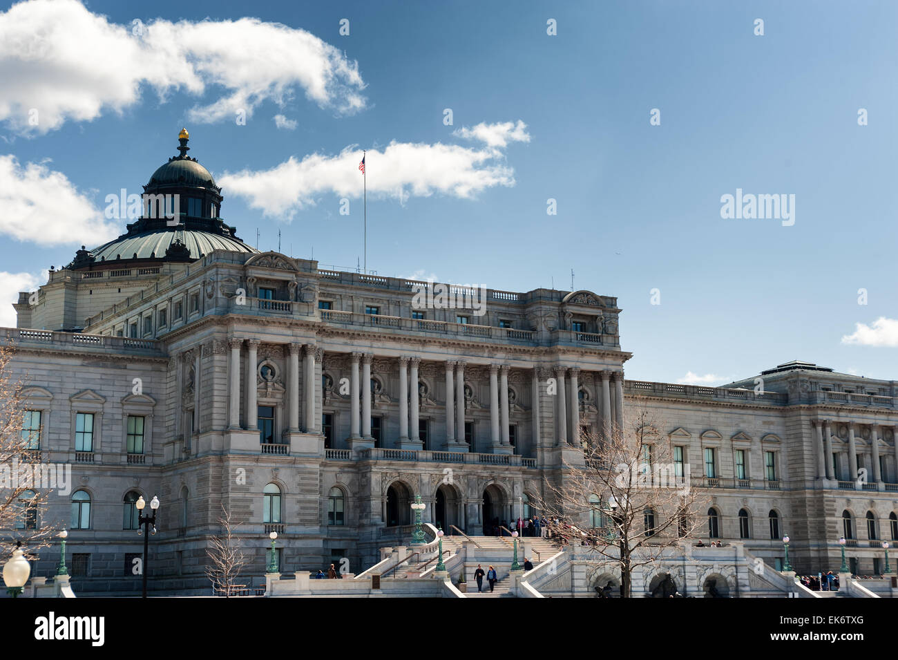 Library of Congress Thomas Jefferson building in Washington D.C. USA facade Stock Photo