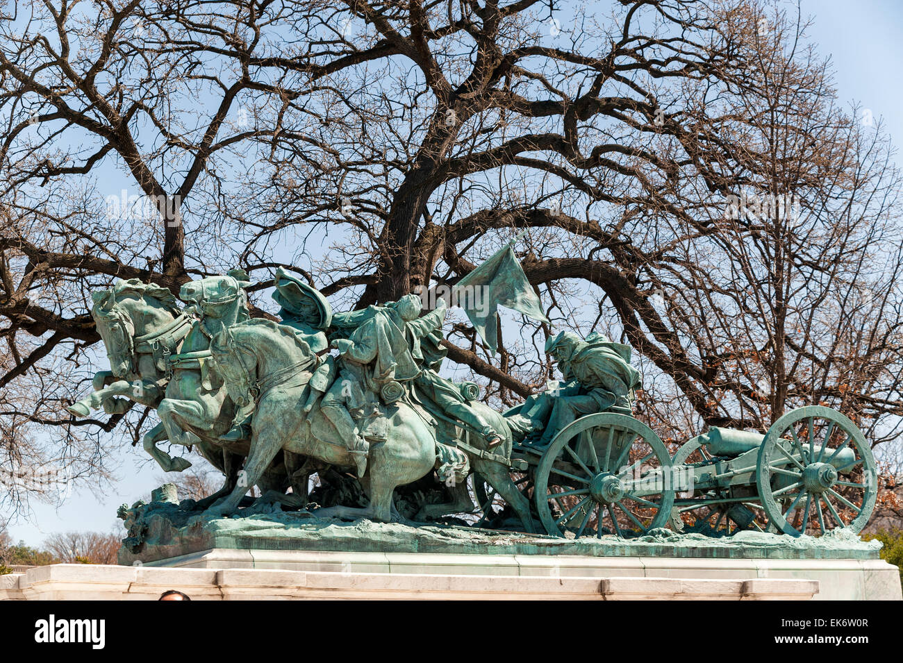 Civil War Memoria near Ulysses S. Grant Memorial in Washington DC Stock Photo