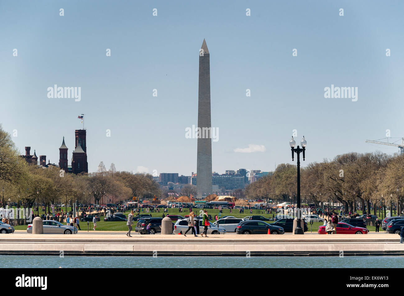 Washington monument (the mall) in Washington D.C Stock Photo Alamy