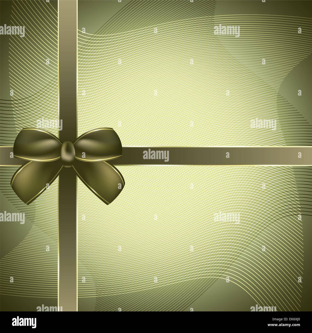 Cover of the present box green background Stock Photo - Alamy