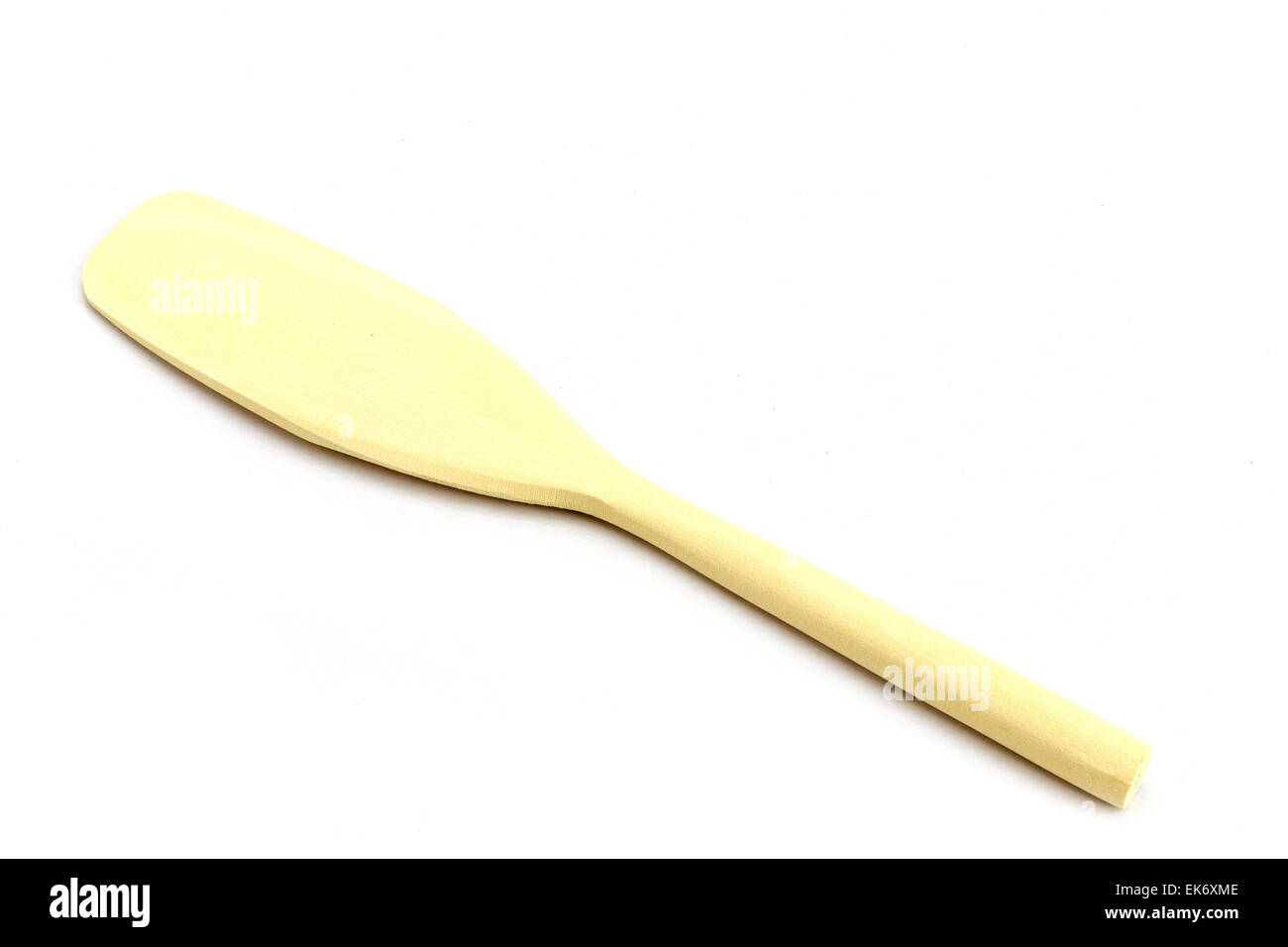Wooden kitchen utensil isolated on white background Stock Photo