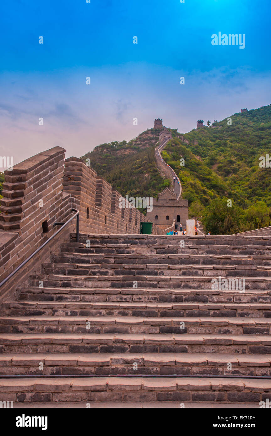 24 May 2013 Beautiful scene of Great Wall, China Stock Photo