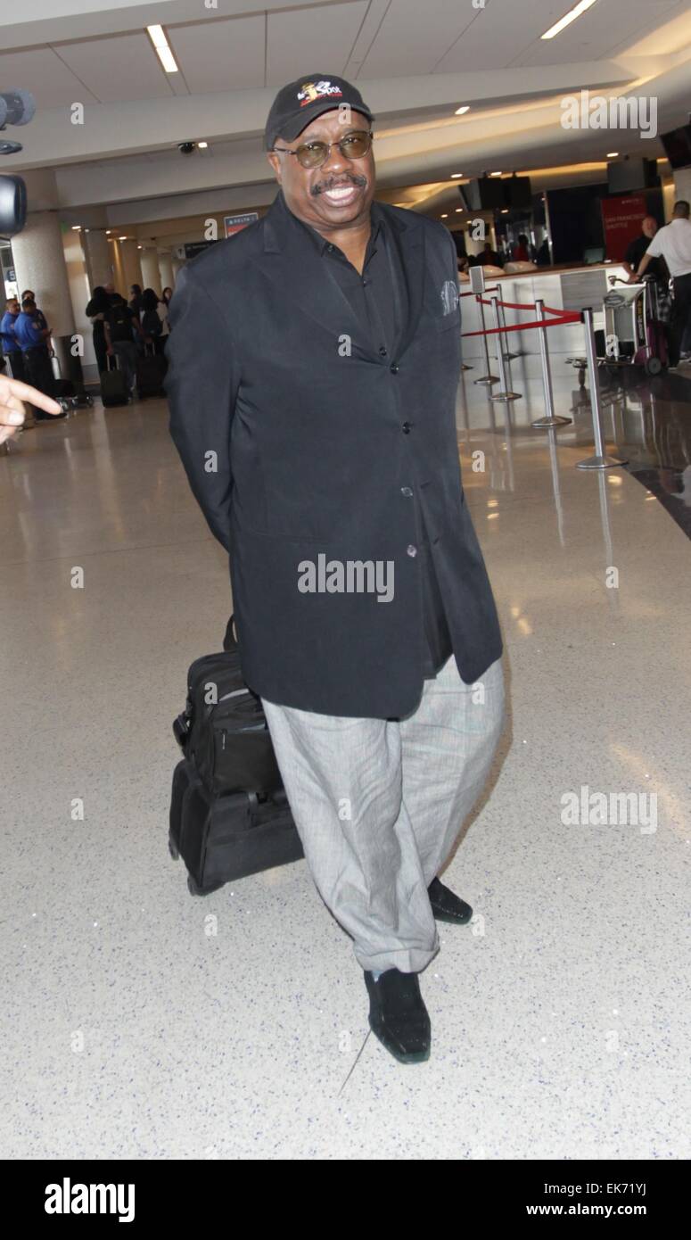 Actor and comedian J. Anthony Brown departs from LAX airport Featuring