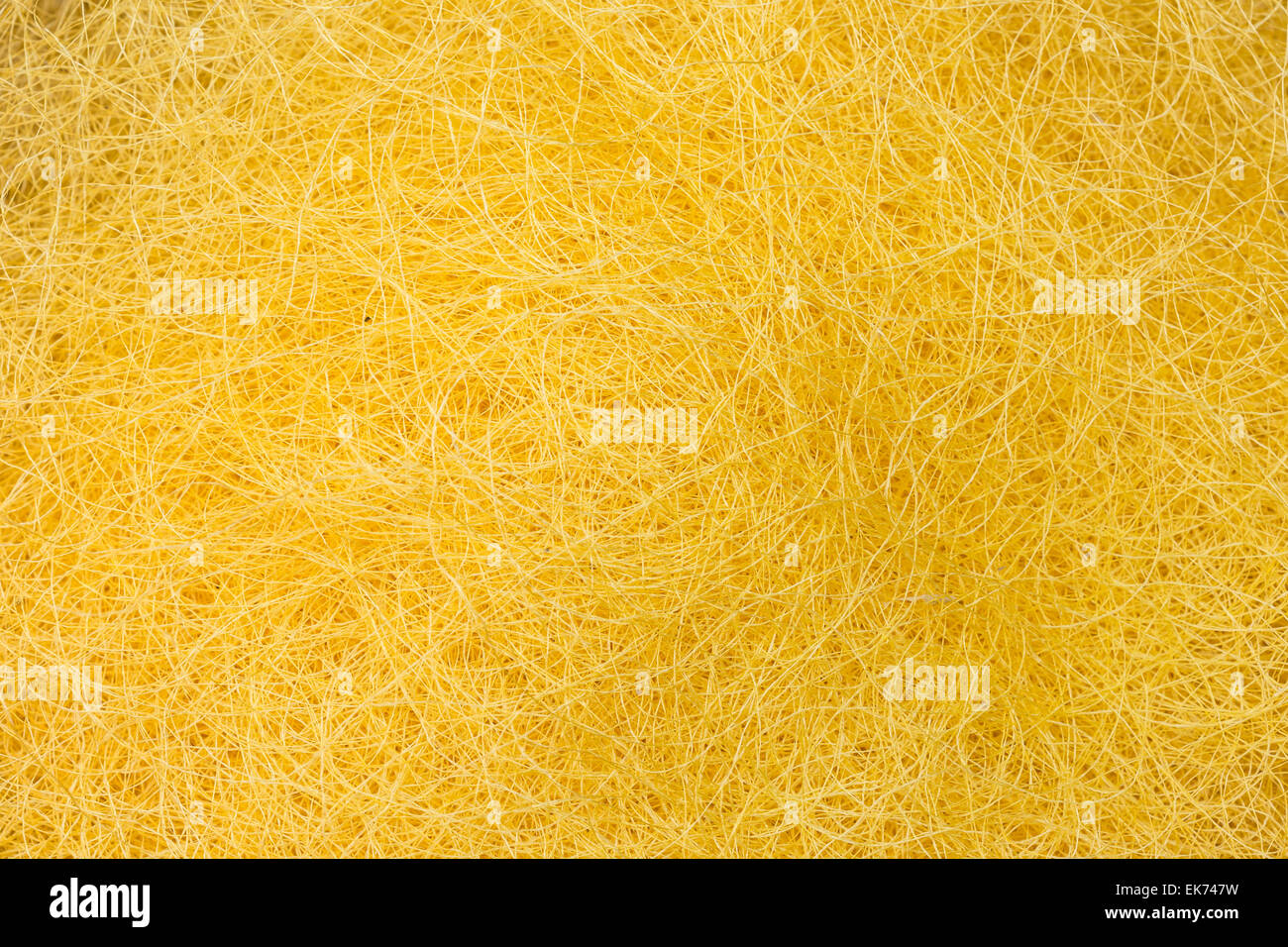 silk yarn from yellow cocoons of the silk worm Stock Photo