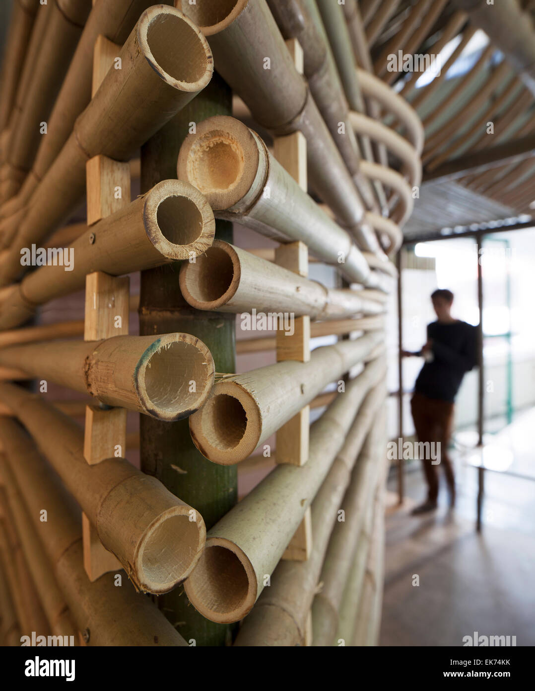 Corner detail. Bamboo Micro Housing, Kowloon, Hong Kong. Architect:  Affect-t, 2013 Stock Photo - Alamy