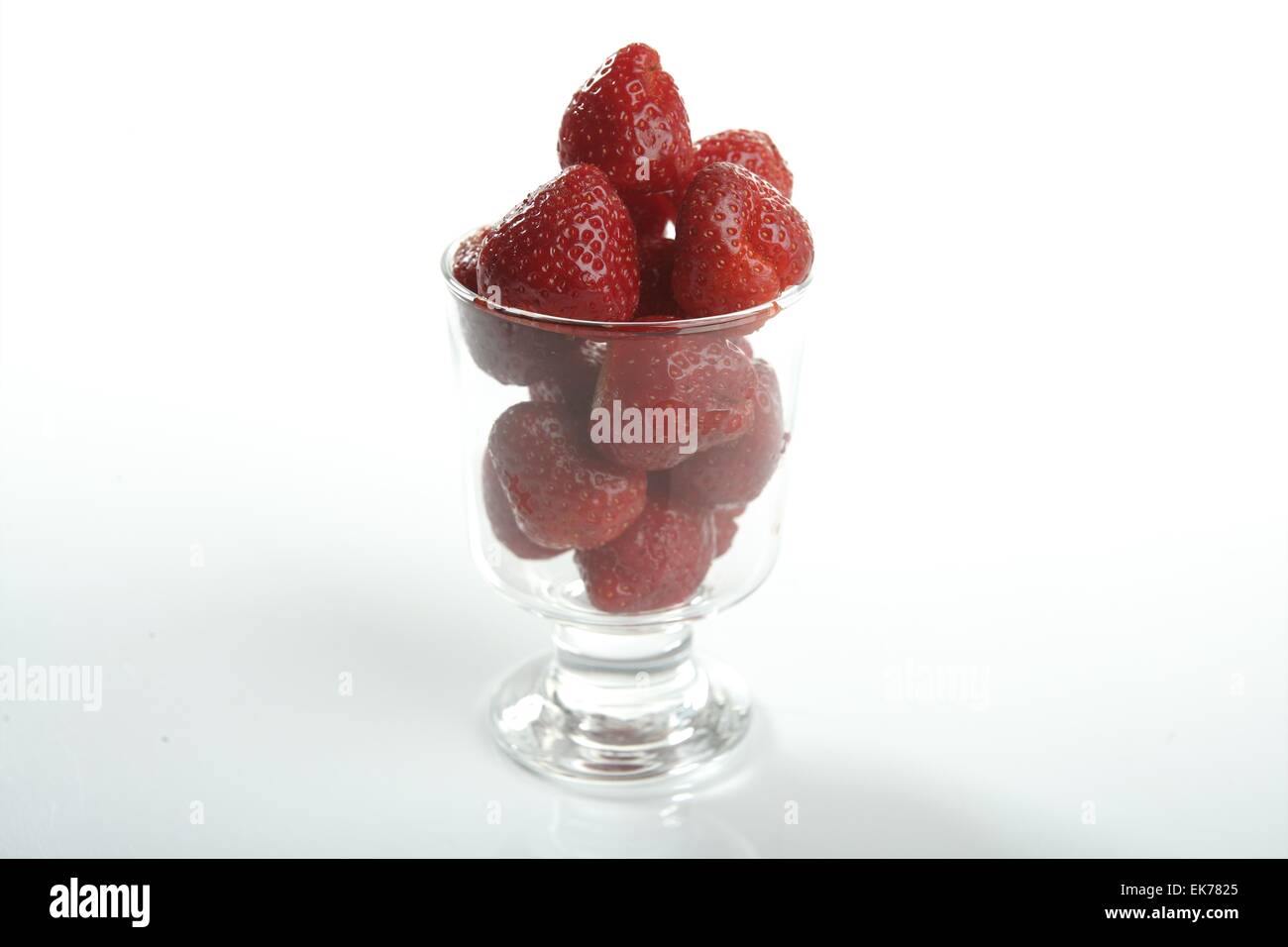 Cup of strawberries Stock Photo Alamy