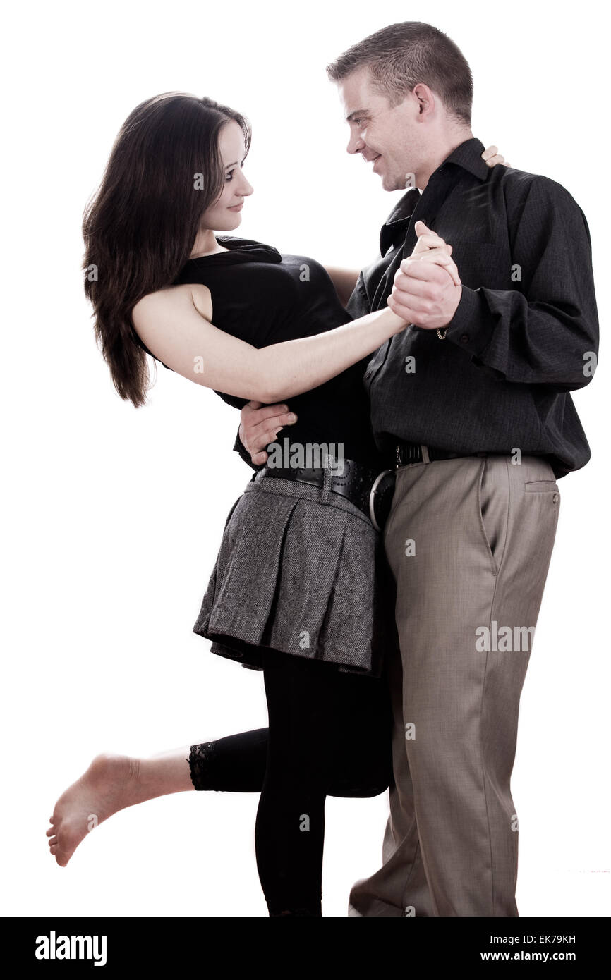 Couple is dancing Stock Photo