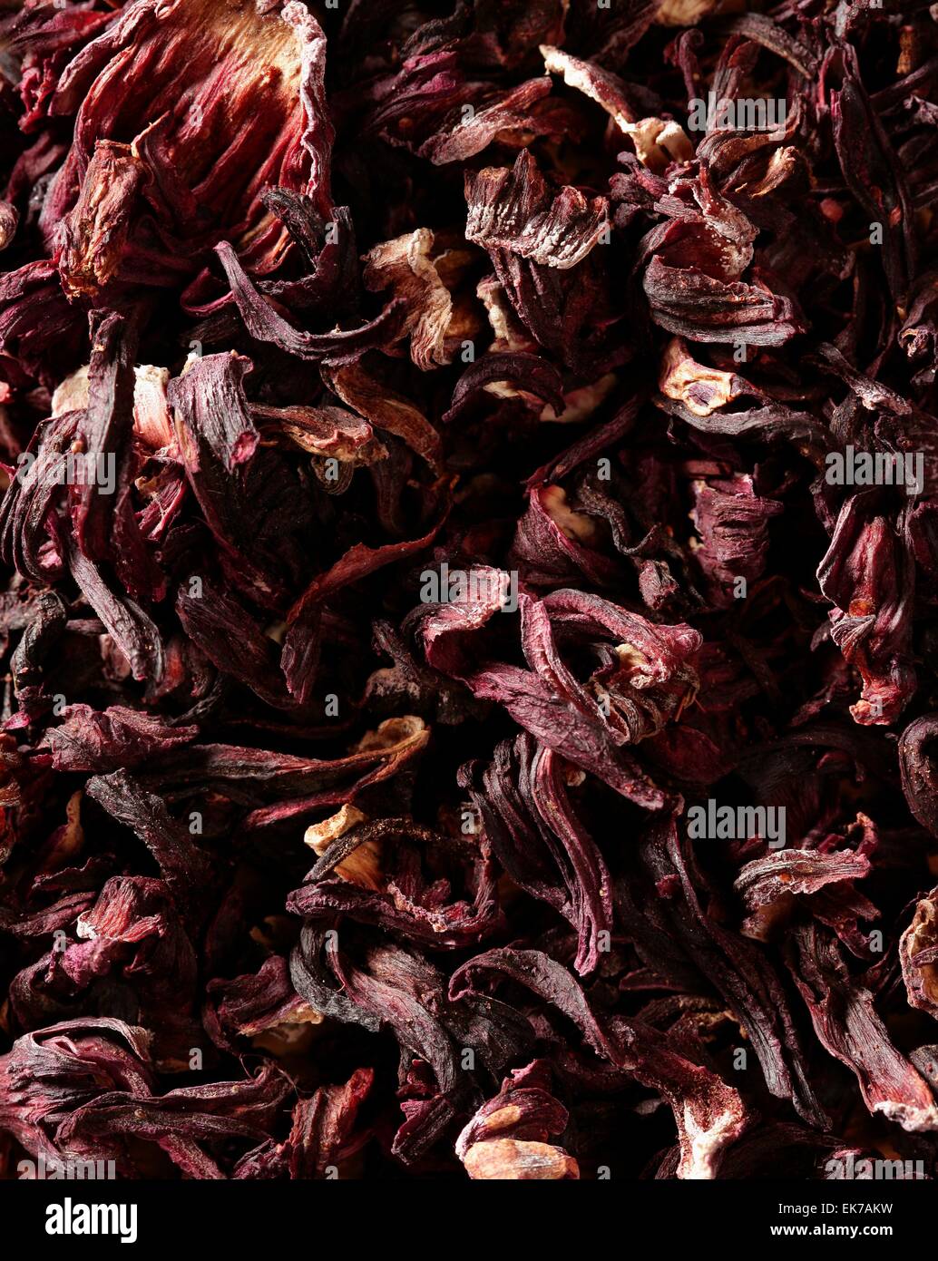 hibiscus dried petals, Jamaica flowers, tea Stock Photo Alamy