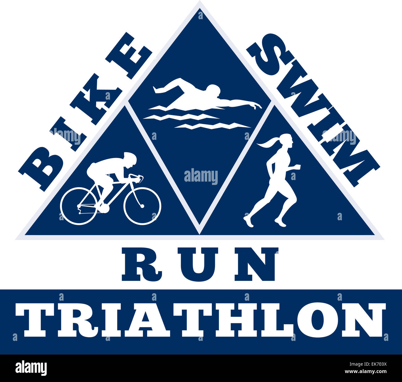 Triathlon marathon swimming cycling running hi-res stock photography ...