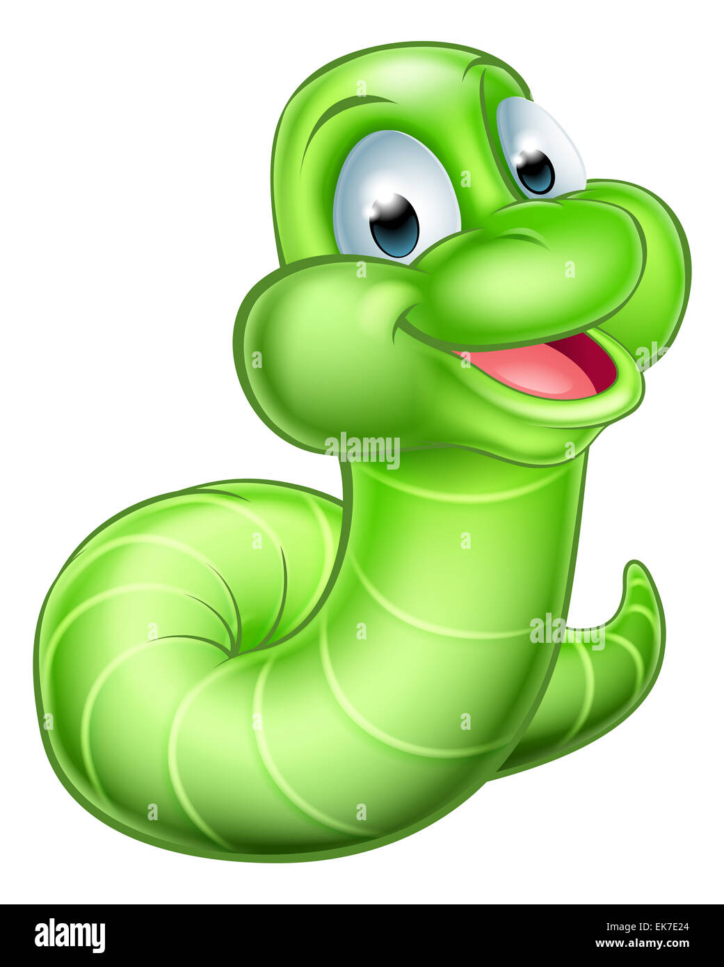 Cartoon worm hi-res stock photography and images - Alamy