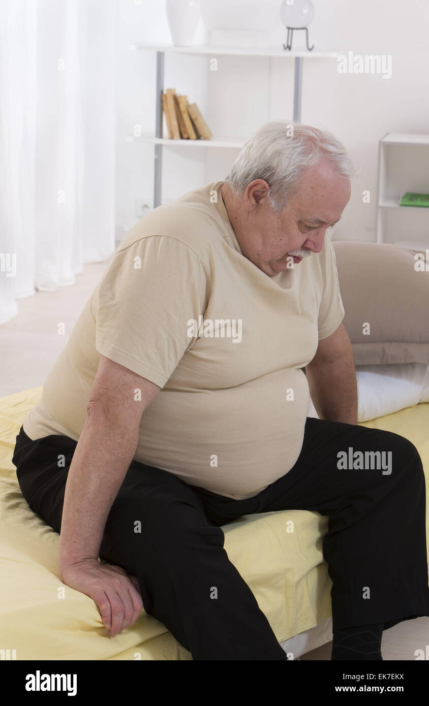 Obese Man Bed Stock Photos & Obese Man Bed Stock Images Alamy