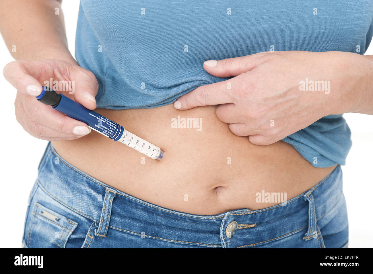 Уколы на голодный желудок можно. Инсулин и ожирение. Диабет уколы в живот.