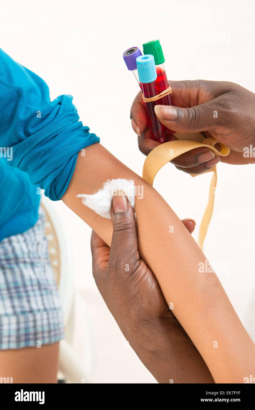 Blood specimen child Stock Photo - Alamy