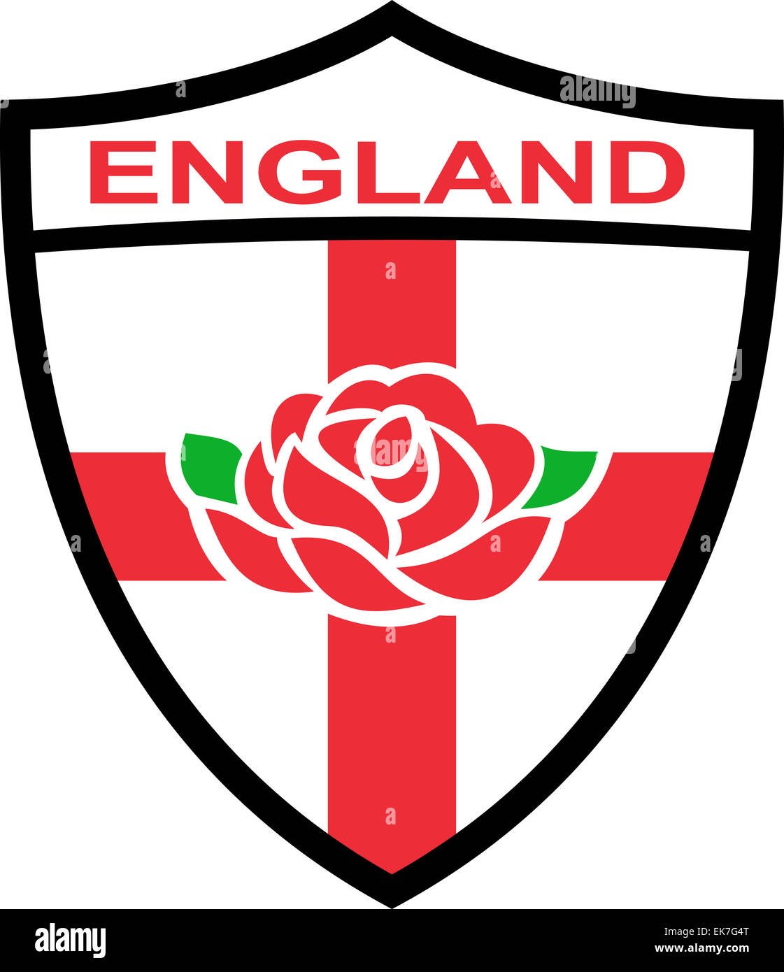 rutine Mål Forberedende navn Rugby England English Rose Shield Stock Photo - Alamy
