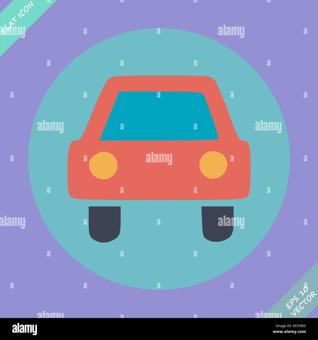 Car sign - vector illustration Stock Photo